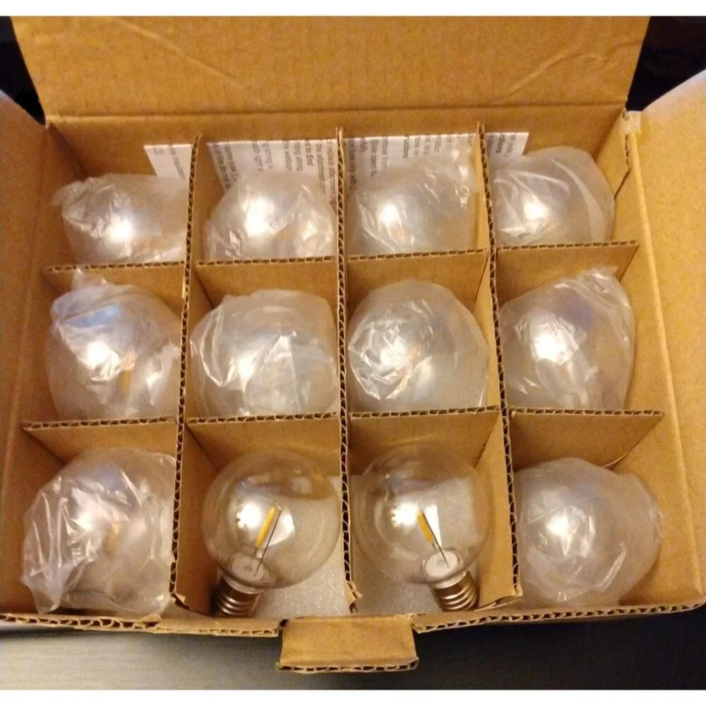 LED Globe Light Bulbs 12 count